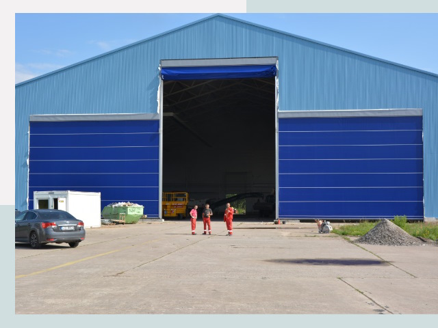 Ангарные ворота в Ишимбай от СтальСтрой по цене 608 руб.